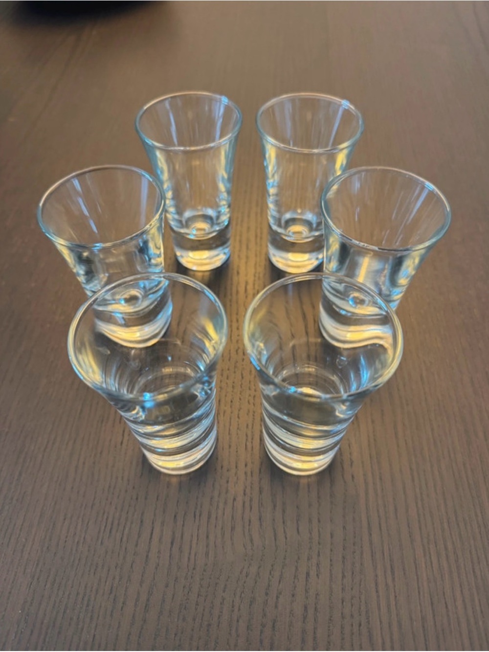 Classic Clear Shot Glasses - 6 Piece Set